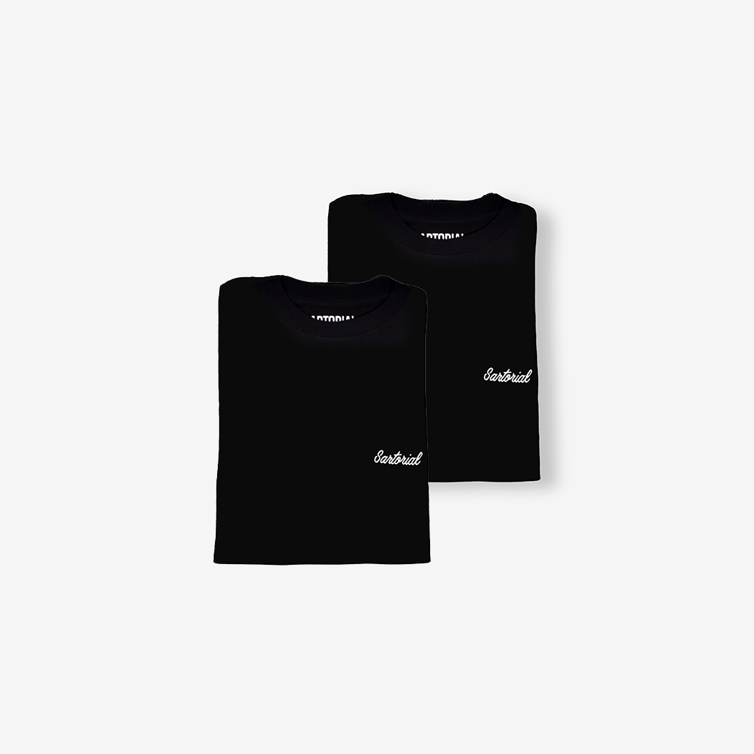 Essential T-Shirt Duo Pack Black